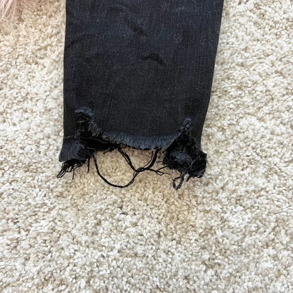 Black destroyed AE jeans